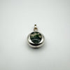 Chunky Vintage Agate Photo Locket Pendant in Sterling Silver 925 *