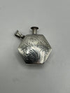 Vintage Hexagonal Perfume / Poison Bottle Pendant 9g in Sterling Silver 925