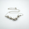 Beaded Ball 18” Necklace in Sterling Silver 925