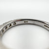 950 Platinum 1ct Diamond 3/4 Hoop Eternity Band / Ring Size O - P