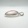 Large Oval Rose Quartz Pendant in Sterling Silver 925