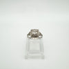 1ct Diamond Engagement Ring in Sterling Silver 925 Size S - T