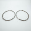 XL Twisted Hoops in Sterling Silver 925