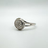 0.17ct Diamond Engagement Ring on Sterling Silver 925 Size N - O