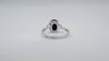 2ct Sapphire Trilogy Engagement Ring in Sterling Silver 925 Size N - O by TGGC