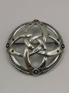 Large Sterling Silver 925 Celtic Knot Brooch Heavy 16g