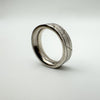 Unisex Chunky Engraved Band in Sterling Silver 925 Size Q - R Heavy 12g