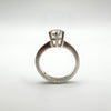 0.50ct CZ Solitaire Ring in Sterling Silver 925 Engagement Stacking Size I - J