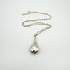 Vintage Perfume Poison Bottle & 18” Chain in Sterling Silver 925