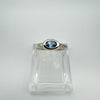 0.40ct Blue Topaz & CZ Ring in Sterling Silver 925 Size L - M *