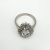 Platinum 1.95ct Diamond Pear Engagement Ring Size K - L