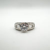 1ct CZ Chunky Ring in Sterling Silver 925 Size L - M