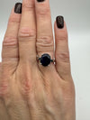 2ct Sapphire Trilogy Engagement Ring in Sterling Silver 925 Size N - O by TGGC