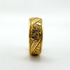 Antique 18ct Gold Ivy Vine Engraved Wedding Eternity Stacking Ring 5.5g P - Q