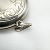 Vintage Chunky Oval Foliate Engraved Locket in Sterling Silver 925 Birm 1996 12g