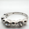 CZ Bubble Ring in Sterling Silver 925 Size P - Q Wedding Eternity Stacking