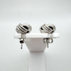 Chunky Lovers Knot Stud Earrings in Sterling Silver 925 *