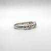 CZ Bubble Ring in Sterling Silver 925 Size P - Q Wedding Eternity Stacking