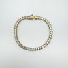 4.6ct CZ  Vermeil Tennis Bracelet in Sterling Silver 925