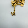 Vintage 9ct Gold I LOVE YOU Keys Pendant / Charm 2.3g *