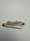 9ct Gold on Silver BABY Brooch or Pendant