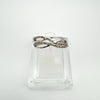 Multi Row Wavey Diamond Ring in Sterling Silver 925 Size L - M by TGGC