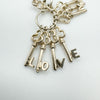 Vintage I LOVE YOU Keys Pendant / Charm in Sterling Silver 925 