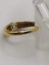 18ct Gold 0.30ct CZ Engagement or  Stacking Ring Size O - P by QVC