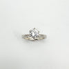 0.50ct CZ Solitaire Ring in Sterling Silver 925 Engagement Stacking Size I - J