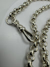 Vintage 29” inch Belcher / Rolo Necklace Chain In Sterling Silver 925 Heavy 53g