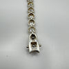 14ct CZ Bezel Set Tennis Bracelet in 925 Sterling Silver 7.5" -  8"  16g