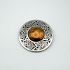 St. Justin Celtic Pewter & Copper Brooch Heavy 34g *