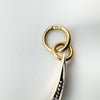 Antique 18ct Rose Gold Old Cut Diamond Crescent Moon Pendant (Converted Brooch)