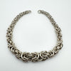 8.5” Graduated Byzantine Chain Extender or Bracelet in Sterling Silver 925 36g