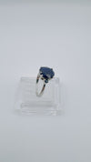 2ct Sapphire Trilogy Engagement Ring in Sterling Silver 925 Size N - O by TGGC