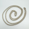 Vintage 30” Rolo Links Chain in Sterling Silver 925 Heavy 22g