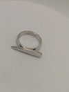 Modernist Ring Sterling Silver 925 Size N - O by Sif Jakobs