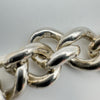 Vintage 1976 Chunky Curb Links Bracelet in Sterling Silver 925 Heavy 52g