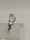 1.5ct Trilogy Heart CZ Sterling Silver 925 Size N - O by TGGC *