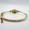 Vintage 9ct Gold 5ct Smokey Quartz Bangle / Bracelet 7.7g *