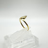 Art Deco 9ct Gold Diamond Ring on a Sterling Silver Band Size L - M