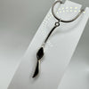 Garnet Pendant & 16” Snake Chain in Sterling Silver 925 *