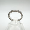 950 Platinum 1ct Diamond 3/4 Hoop Eternity Band / Ring Size O - P