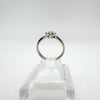 9ct White Gold 0.20ct 4x Stone Diamond Ring Size N - O Freshly Rhodium Plated