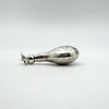 Vintage Engraved Perfume / Poison Bottle with Dipper in Sterling Silver 925 