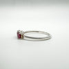 0.30ct Natural Ruby Trilogy Ring in Sterling Silver 925 Size O - P