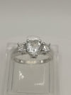 1.5ct Trilogy Heart CZ Sterling Silver 925 Size N - O by TGGC *