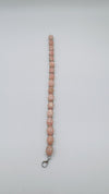 25ct Rhodochrosite Pink Chunky Tennis Bracelet Sterling Silver 7.5” by TJC 21g