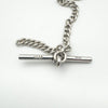 Antique Albert Chain & T-Bar in Sterling Silver 925 