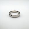 0.20ct Black Diamond Platinum 5mm Band Ring Size T U RRP New £1950 Box & Reciept